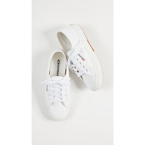 New Superga 2750 Cotu Classic Cotton Sneakers in White